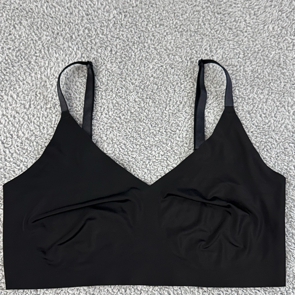 Calvin Klein Black Unlined Triangle Bra